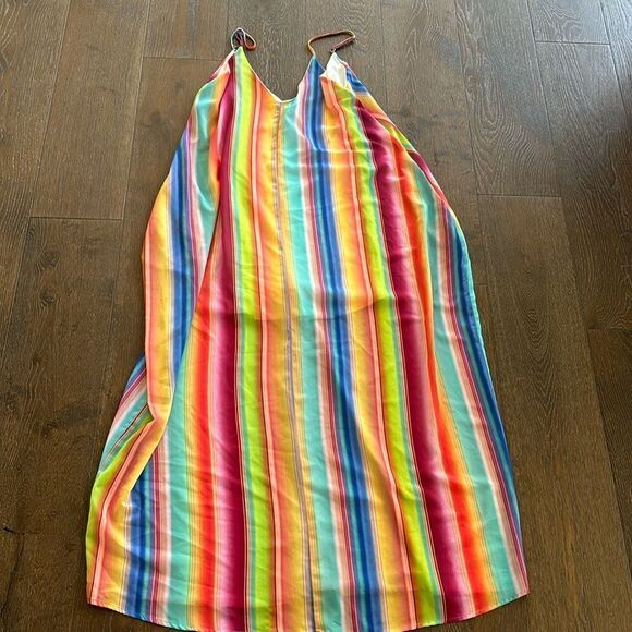 Fantastic Fawn long striped beach maxi dress, size small, EUC - Picture 1 of 3